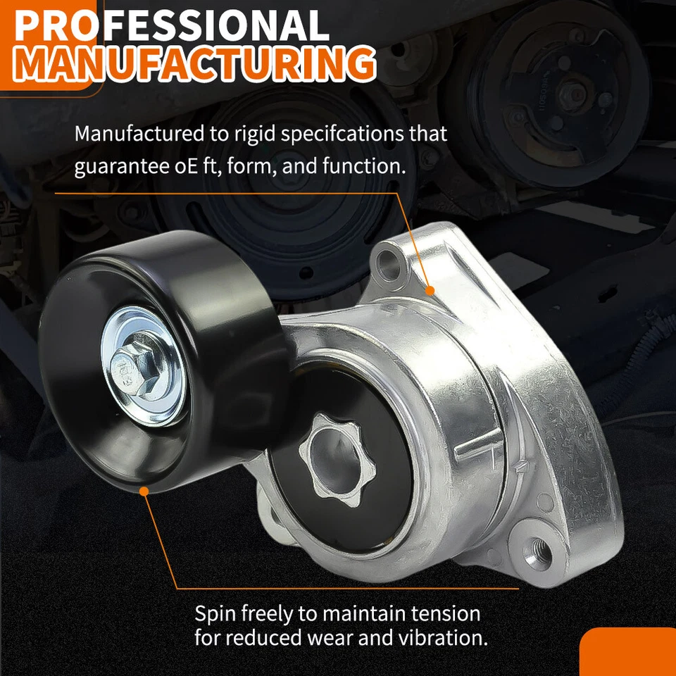 Serpentine Belt Component Kit for 07-09 Honda CR-V 04-06 Acura TSX 2.4L - Image 4 of 4