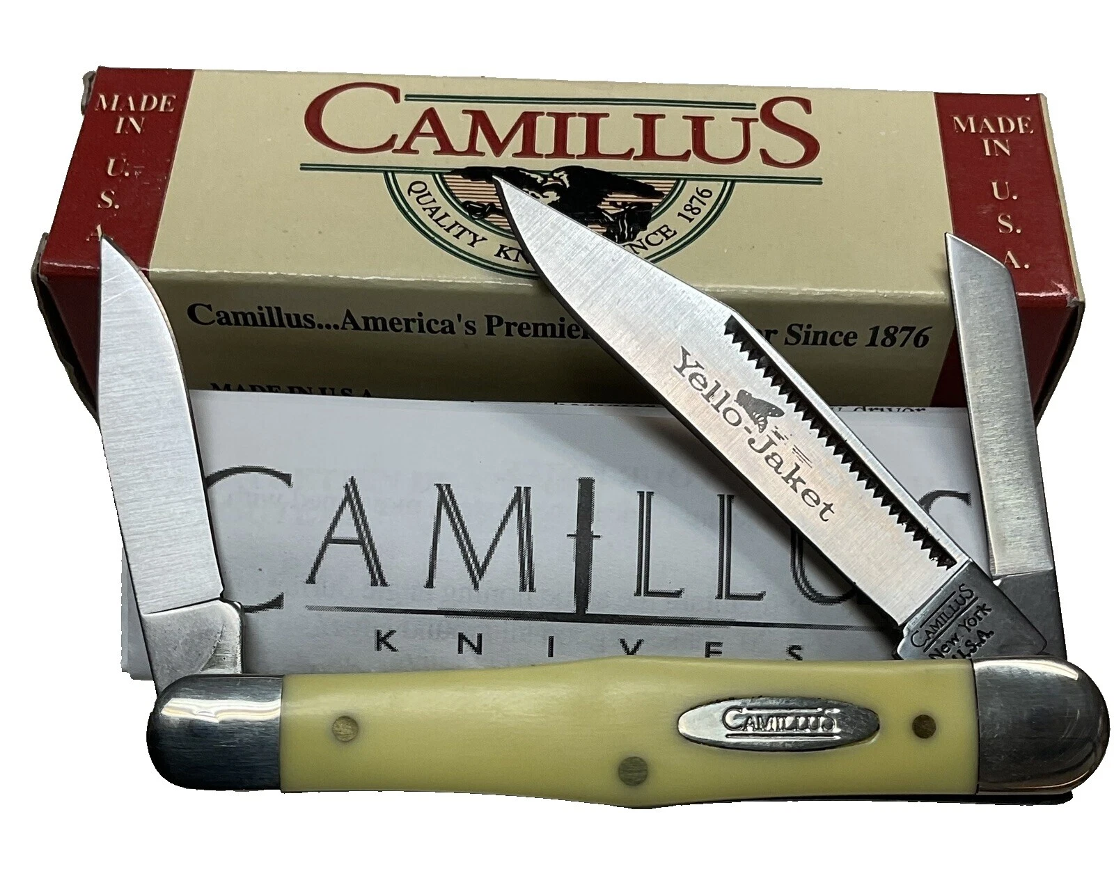 Camillus Clip Point Collectible Folding Knives 3 Blades