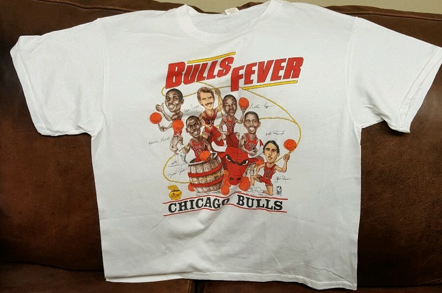 80〜90年代CHICAGO BULLS MICHAEL JORDAN Tシャツ Vintage 80s 90s Chicago Bulls T Shirt EXTRA THIN Michael