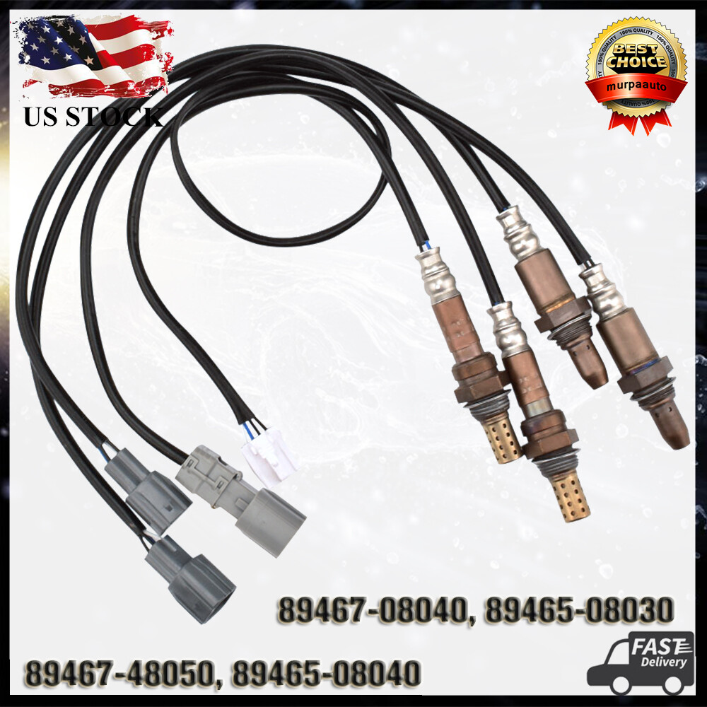 4x Upstream + Downstream Oxygen O2 Sensor For 2004-2006 Toyota Sienna 3.3L