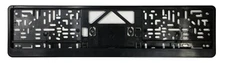 German License Plate Frame / Euro Evo1 Frame BMW VW Mercedes Mini Audi - Black