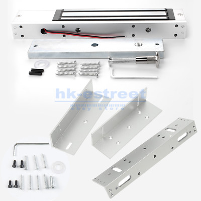 Electric Magnetic Lock 280kg 600lbs Holding Force Access Control +L Z Bracket 