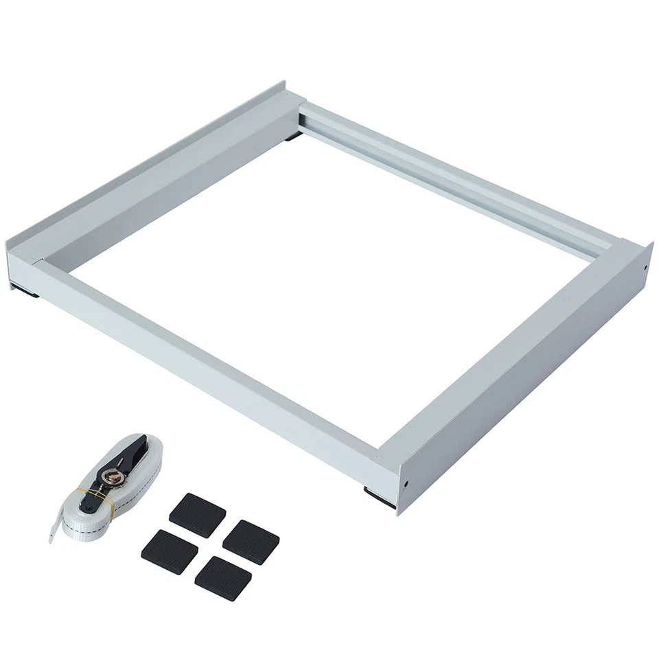 Kit Congiunzione Supporto Universale Base per Lavatrice e Asciugatrice + cinghie - Immagine 2 di 4