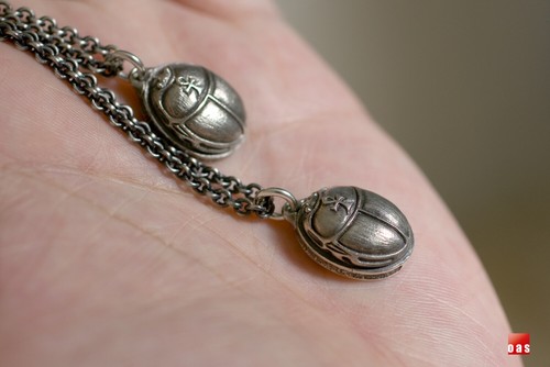 NUEVO. "Colgante de escarabajo de plata esterlina con hechizo de corazón de ""LIBRO DE LOS MUERTOS" - Imagen 9 de 12