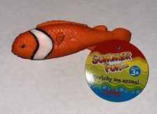 NOS Summer Fun Stretchy Sea Animals BOLEY Realistic Clownfish Gold Fish Figure