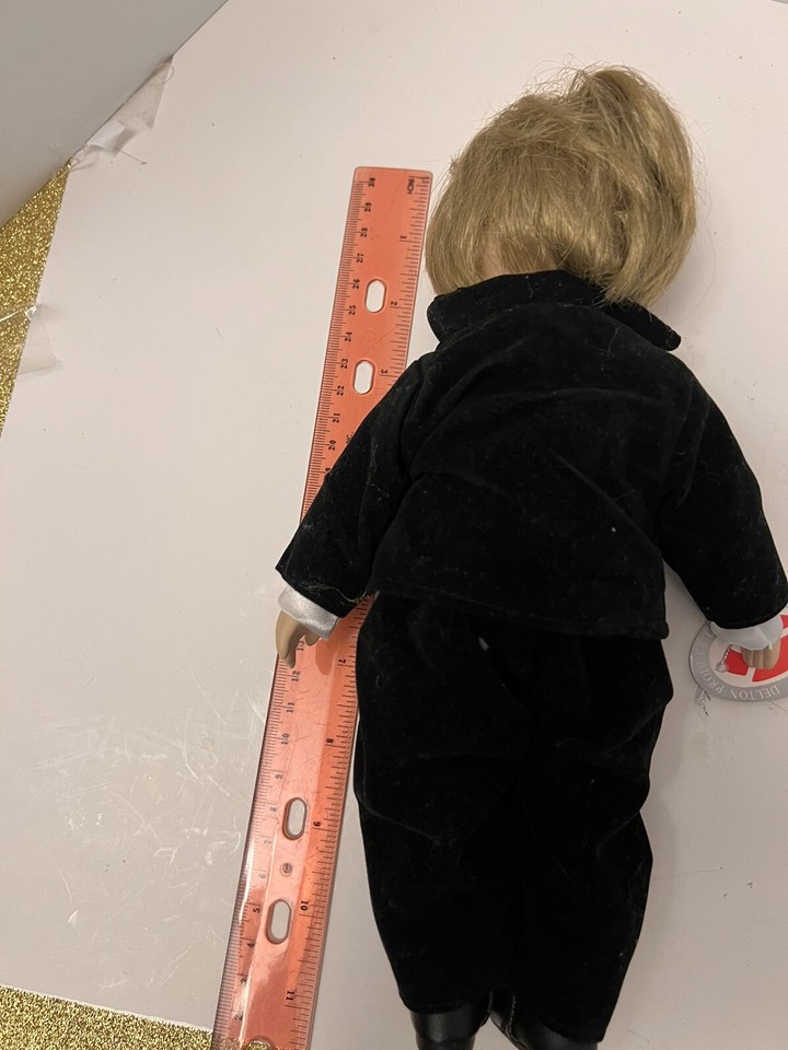 Delton Product Fine Collectibles Doll Groom Blond With Black Tux Red