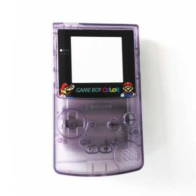 Limited Replacement Super Mario Housing Shell for Game Boy Color GBC - Purple