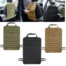 Seat Back Organizer for Car Tactical MOLLE Panel Vehicle Seat Cover Protector US