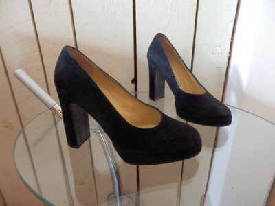 Sandro Vicari Pumps Schuhe Schwarz Gr. 36,5 Leder Np.   219,99