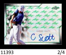 2017 LEAF PERFECT GAME METAL GREEN ETCH PRISMATIC AUTO CONNOR SCOTT PIRATES 2/4