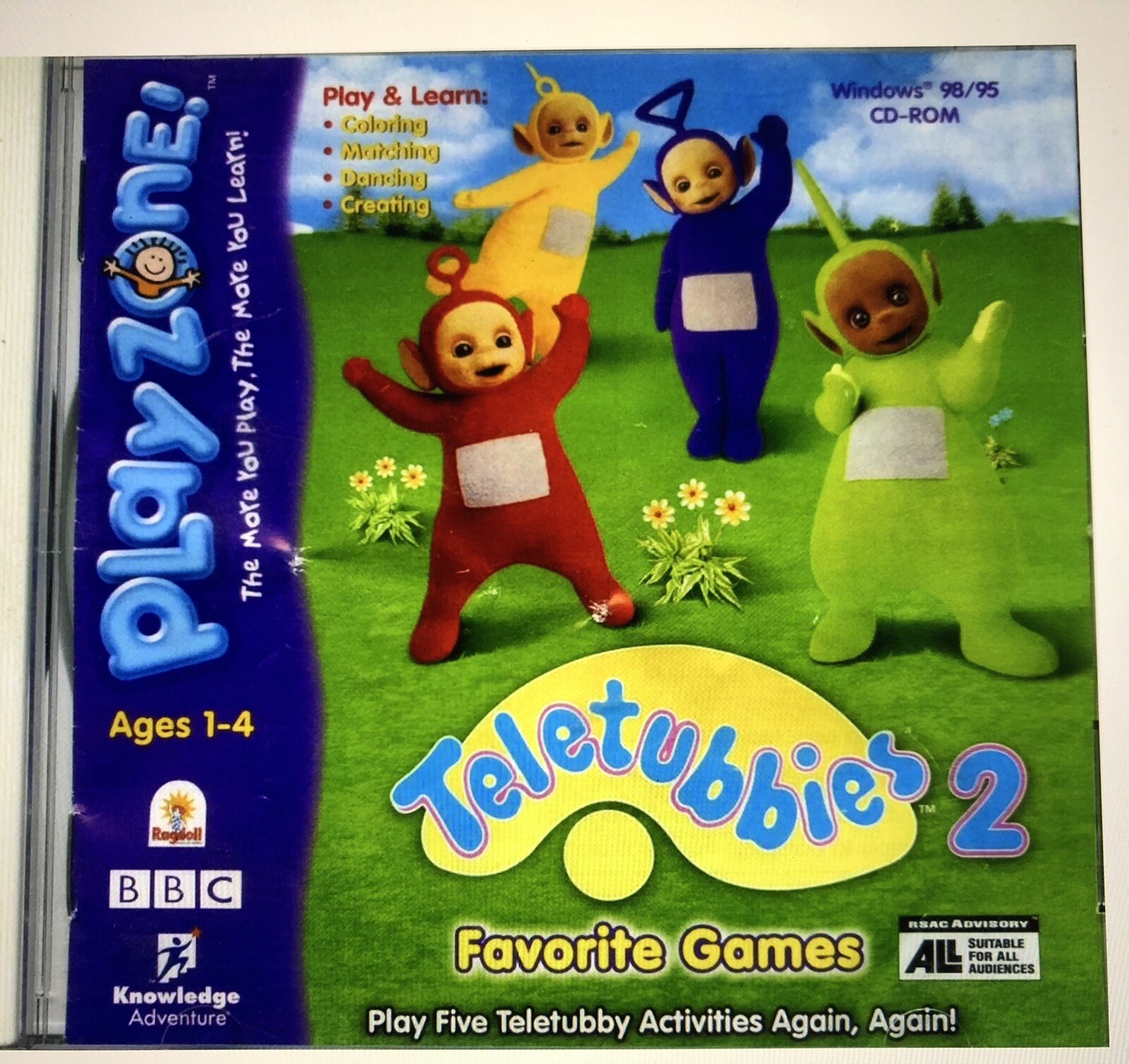 Teletubbies 2 Favorite Games, Windows 98/95, CD Rom, PC, Children's,  Learning | eBay