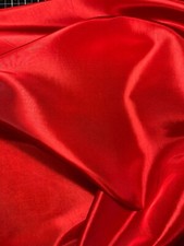 Taffeta Red Fabric by the Yard or Roll