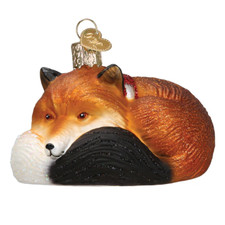Old World Christmas Cozy Fox Ornament w