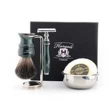 Ergonomically Design Shaving Essentials Kit Set For Men with DE Safety Razor