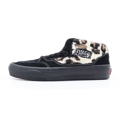 VN0A5KYABMA Supreme Vans Skate Leopard Half Cab 92 Black VN0A5KYABMA Supreme Vans Skate Leopard Half Cab 92 Black