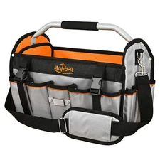 16 Inch Tool Bag Foldable Open Top Tool Bag Organizer for Easy Tool Access Wa...