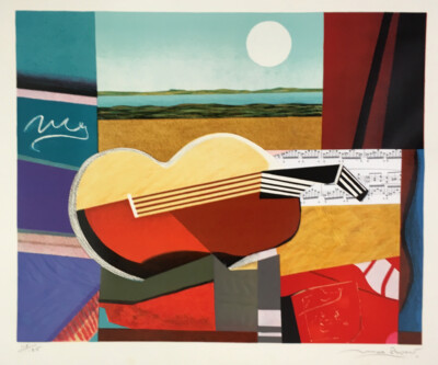 Max Papart The Sun Rises Embossed Etching Signed Limited Edition Art