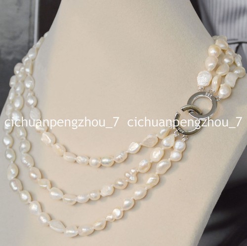 TARA Pearls South Sea Cultured Baroque Pearl Necklace With Diamonds In White Gold 175 12 15 Mm - Foto 3
