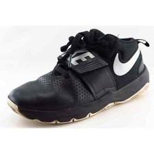 Nike Team Hustle 08 Black Synthetic Athletic Boys Shoes Size 5.5