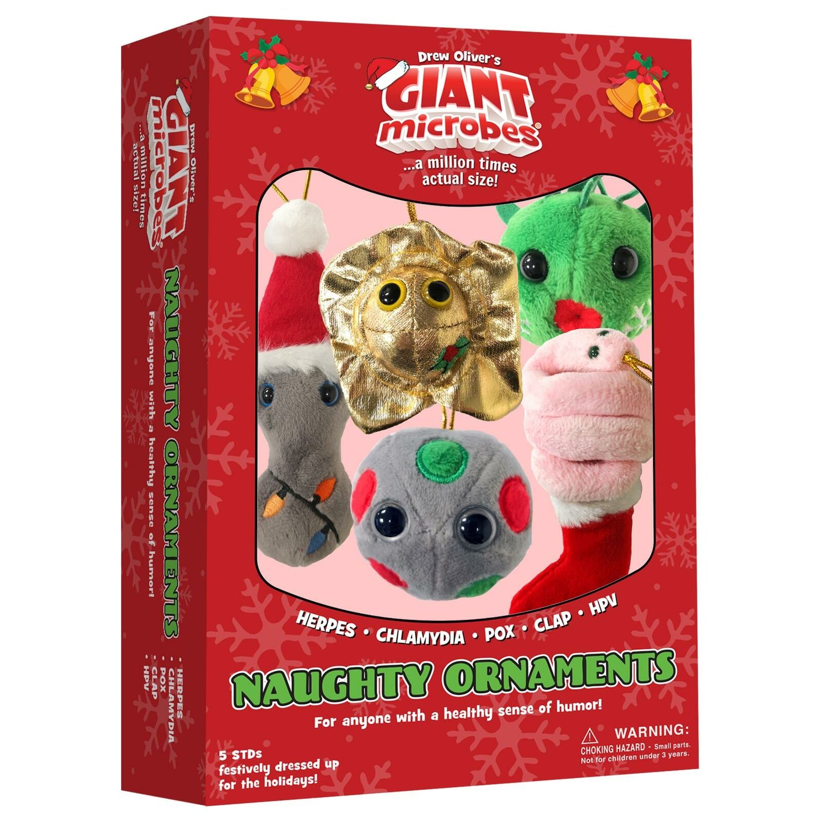 Giant Max 44% OFF Microbes Christmas Decorations Original Nau Xmas Plush Toy