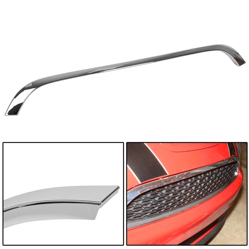 HECASA For Mini Cooper R55 R56 R58 R59 2009-15 Chrome Grille Hood Trim Moulding - Image 2 of 4