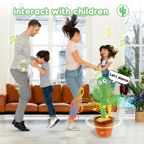 Talking Toy Cactus Toy Dancing Cactus Doll Speak Talk Sound Record Repeat Kawaii - Picture 5 of 15
