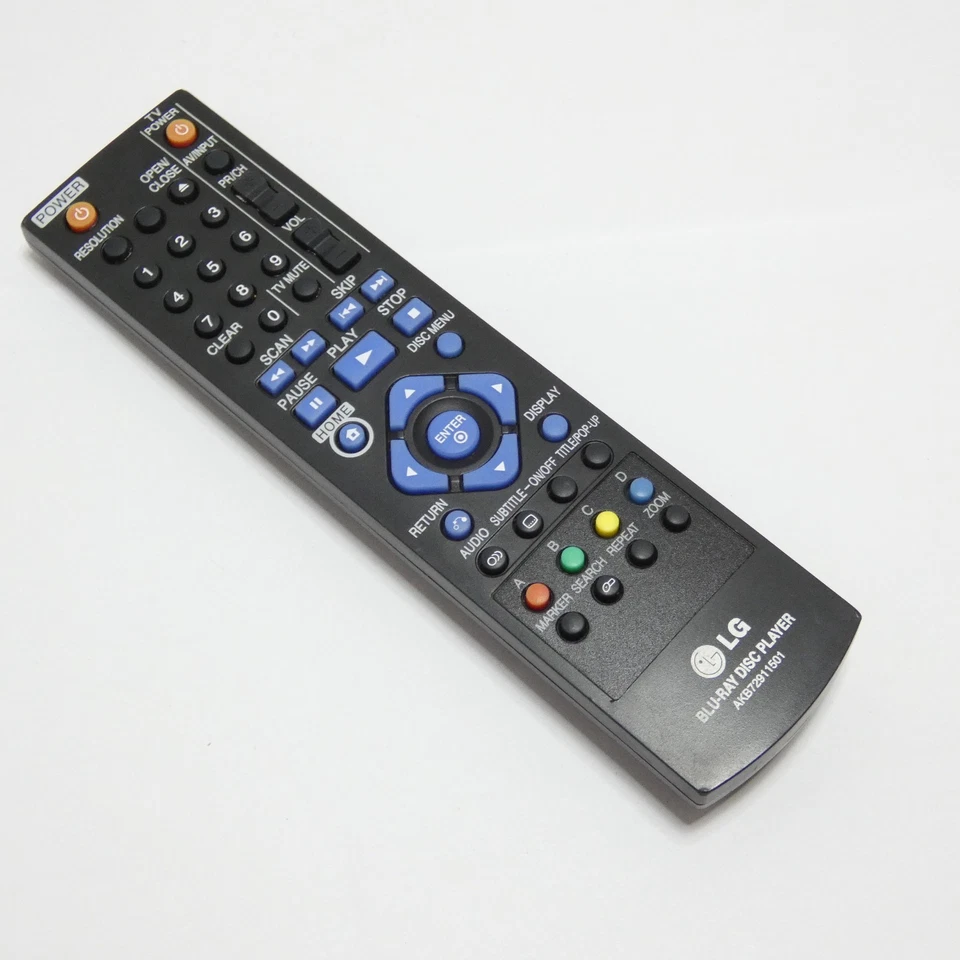 TELECOMMANDE LG AKB 72911501 TV BLURAY DISC PLAYER OFFICIELLE D'ORIGINE TESTE - Photo 2/4