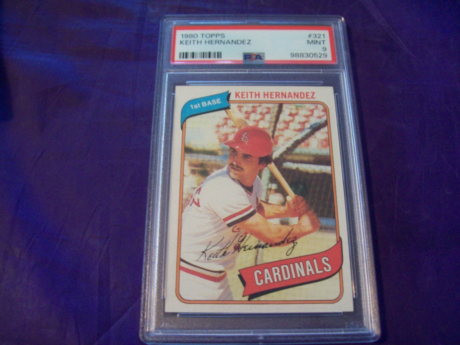 1980 TOPPS #321 KEITH HERNANDEZ PSA 9