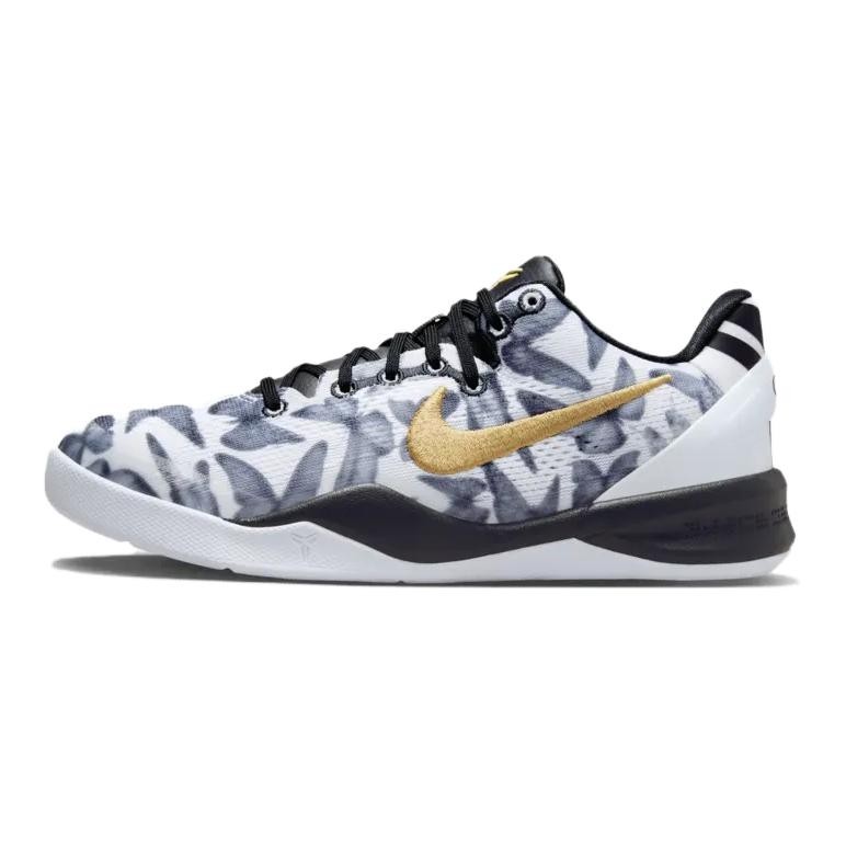 Size 5 (GS) - Nike Kobe 8 Protro Low White Metallic Gold for sale
