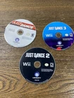 Lot Of 3 Just Dance 1 2 3 Nintendo Wii Bundle Disc Only Loose Video Game