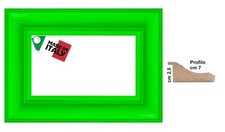 Bilderrahmen grün matt natürliche Maserung ab cm. 7 für Bilder, Poster, Fotos, Gemälde