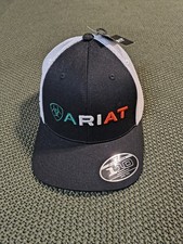 ARIAT Men's Mexican Flag Colors Embroidered Snapback Cap, One Size, Black