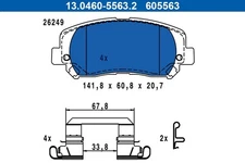 For ATE 13.0460-5563.2 Brake Pads
