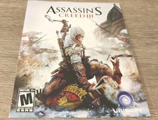 Assassin's Creed III Sony PlayStation 3, 2012 Manual Only
