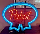 VINTAGE 1992 Pabst Blue Ribbon PBR Beer Neon Light Sign Bar Pub Retro 20x21x8