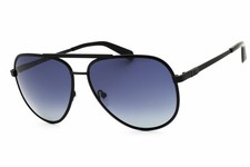 Guess GU00209 02D Matte Black/Smoke Polarized 61-14-145 Sunglasses New Authentic