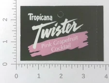 Vintage Tropicana Twister Pink Grapefruit Cocktail Vending Machine Flavor Strip