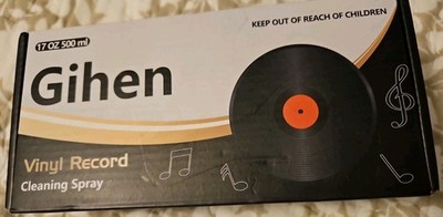 Gihen Vinyl Record Cleaning Solution, 17 oz/500ml Vinyl Record Cleaner Fluid