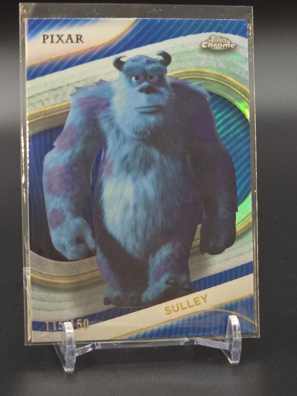 Sulley 2025 Topps Chrome Disney #5 Blue Refractor /150 Price Guide