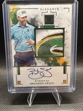 2025 Panini Impeccable Branden Grace Jersey Marks Auto PATCH /4 GREEN FOTL SSP
