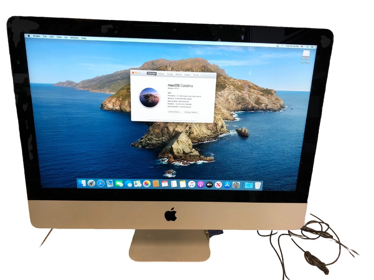 Apple iMac Intel Core i5 4th Gen. Apple Desktops 1-2 TB Hard Drive 