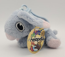 Neopets - Baby Blumaroo Plush Keychain - Original Tags/Clip - Good Condition