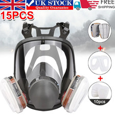 6800 Full Face 15 IN 1 Gas Mask Chemical Vapor Paint Spray Respirator 95% Filter
