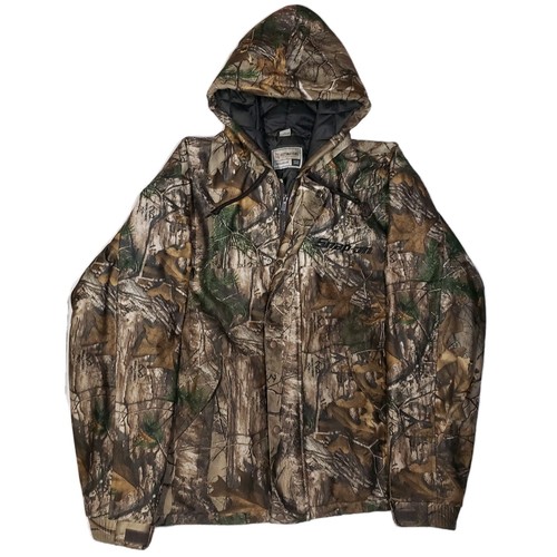 Snap-On RealTree Camo Coat Destinations Workwear Hooded Jacket Sz XL - Picture 3 of 10
