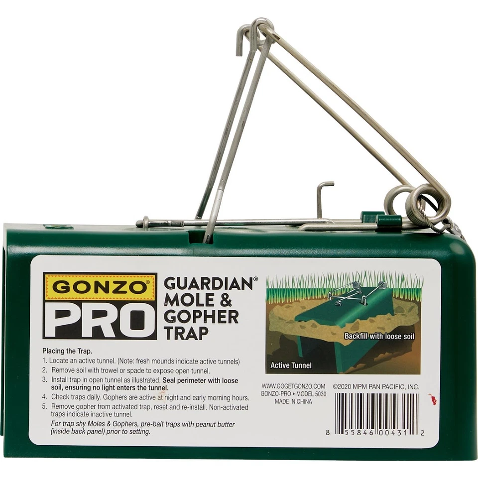 Gonzo Pro Box Design Mole & Gopher Trap 5030 Gonzo 5030 855846004312 ABS y Foto 2 de 3