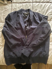 Nordstrom Men s Navy Bomber Jacket Full Zip L...