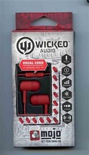 Wicked Audio WI2255 In-ear MOJO Earbuds with Phone Mic RED