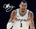 New ListingVICTOR WEMBANYAMA - SAN ANTONIO SPURS - SILVER Autographed 8x10 Photo w/COA