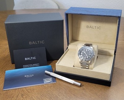 Baltic Aquascaphe MK2 Gray 39.5mm with flat link bracelet