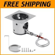 304 Stainless Steel Fire Burn Pot and Hot Rod Ignitor Kit for Traeger & Pit Boss